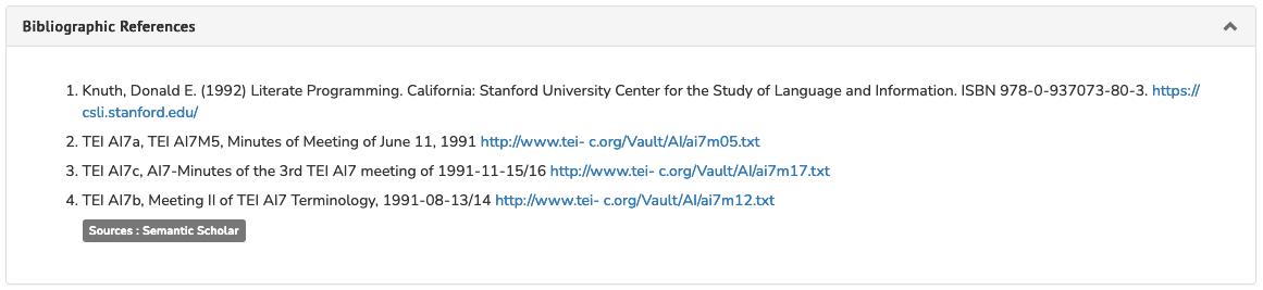 Public display of references Public display of references