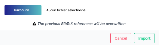 Loading the BibTeX file Loading the BibTeX file