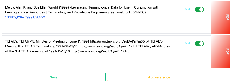 Accept all references Accept all references