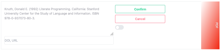 Edit a reference Edit a reference