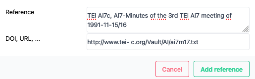 Add a reference Add a reference