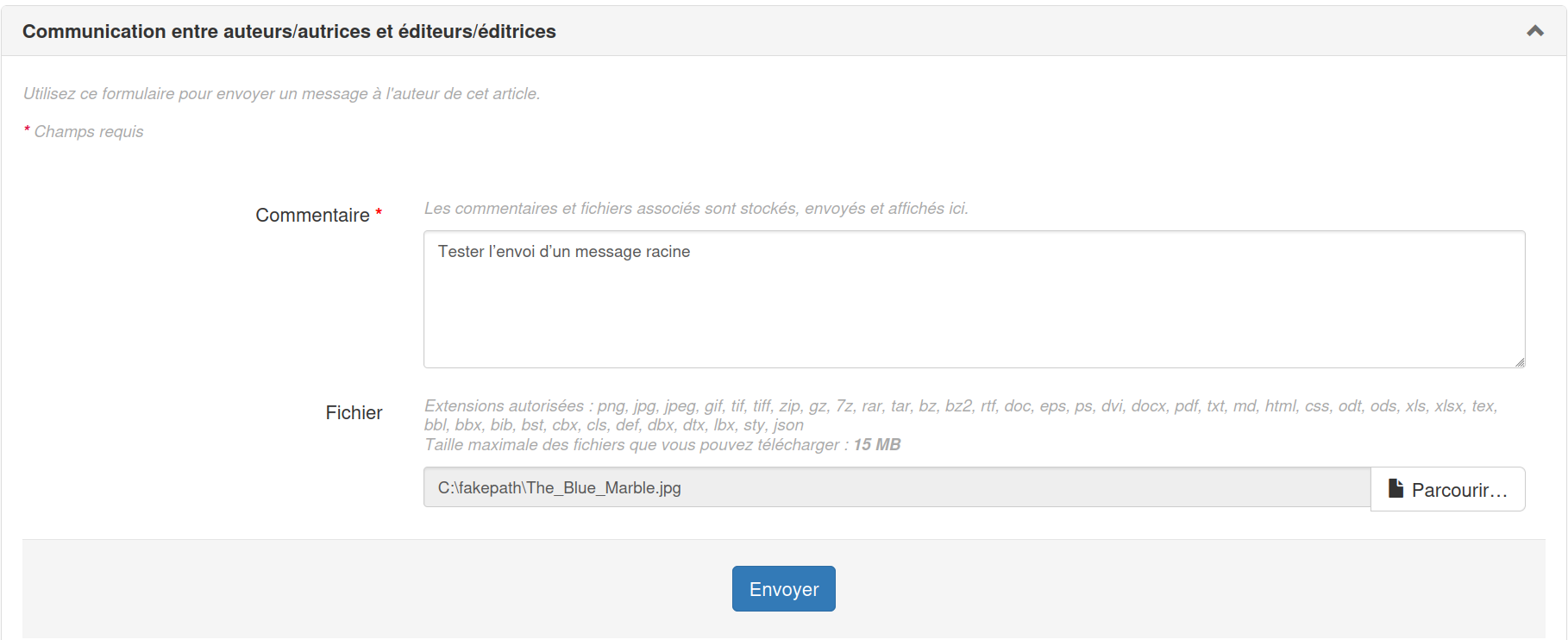 Bloc de communication