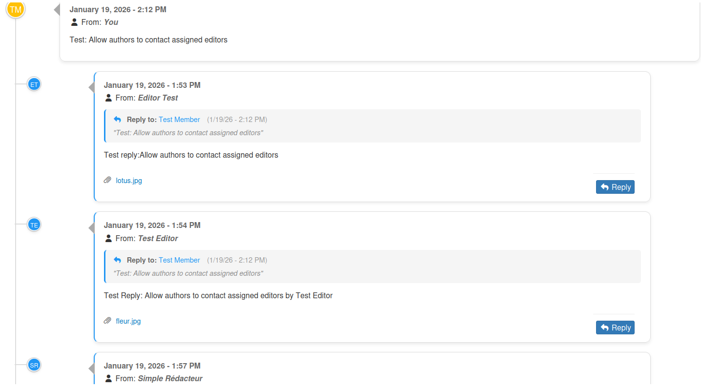 Rédacteur affiché avec son nom réel et ses initiales Nom du rédacteur affiché