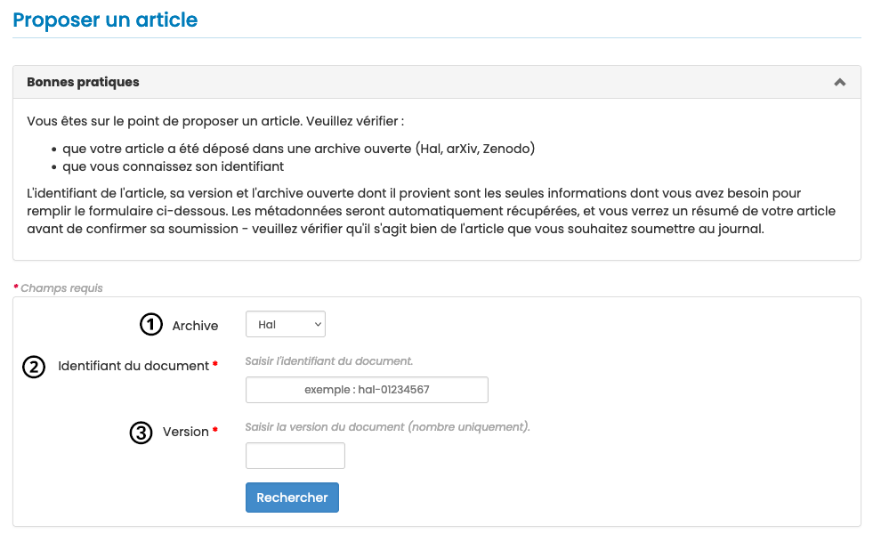Proposer un document Proposer un document